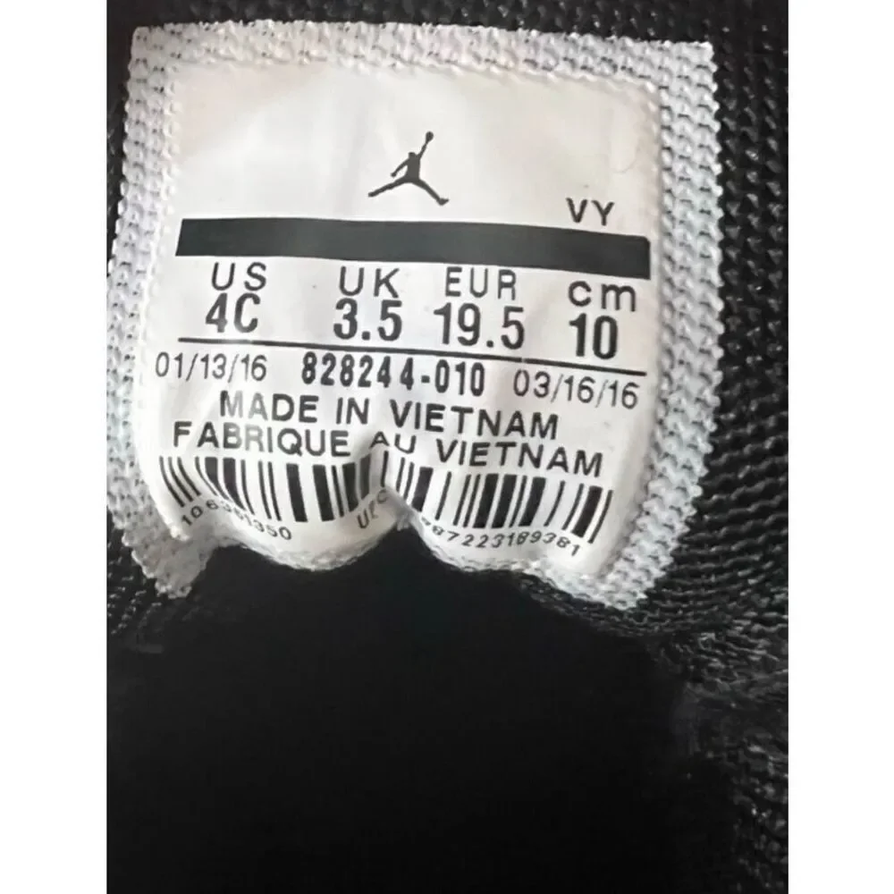 Nike Air Jordan Flight Toddlers Basketball Athletic Shoes 4C Black 828244-010